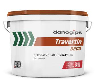 Danogips Travertin Deco декоративная штукатурка 15кг